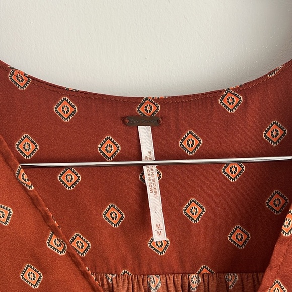 Free People Terracotta and Beige Sleeveless Top - Picture 8 of 8